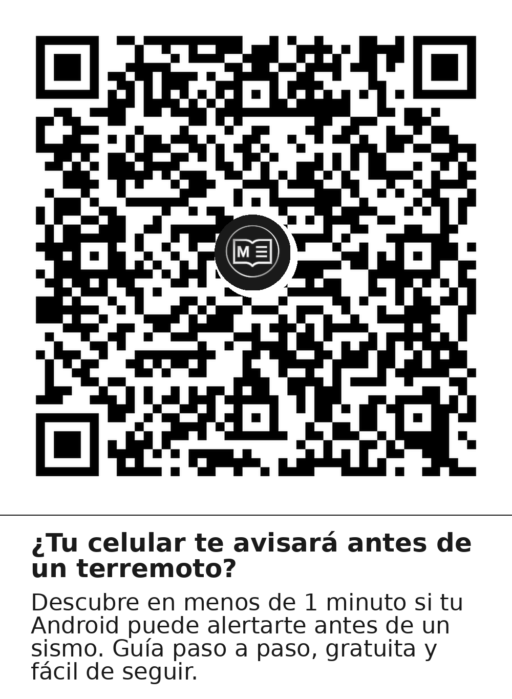 QR ¿Tu celular te avisará antes de un terremoto?